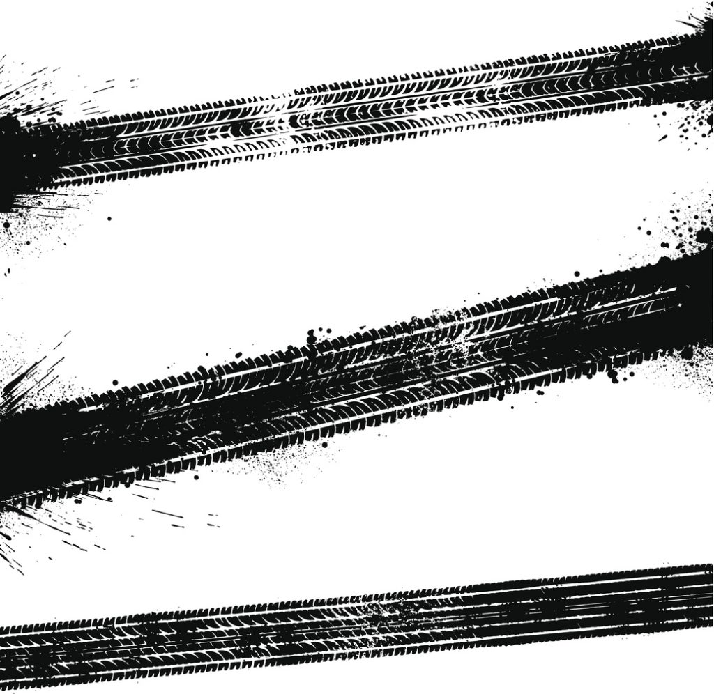 Black tyre tracks
